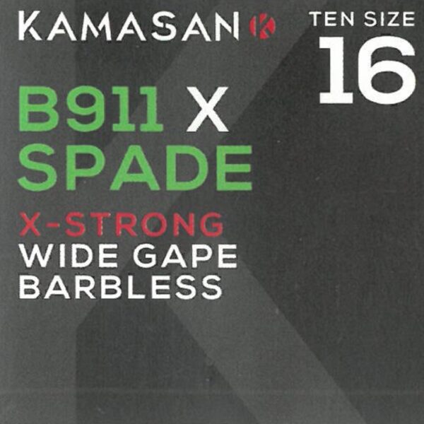 Ami KAMASAN B911 X-Strong Spade (con paletta) Barbless