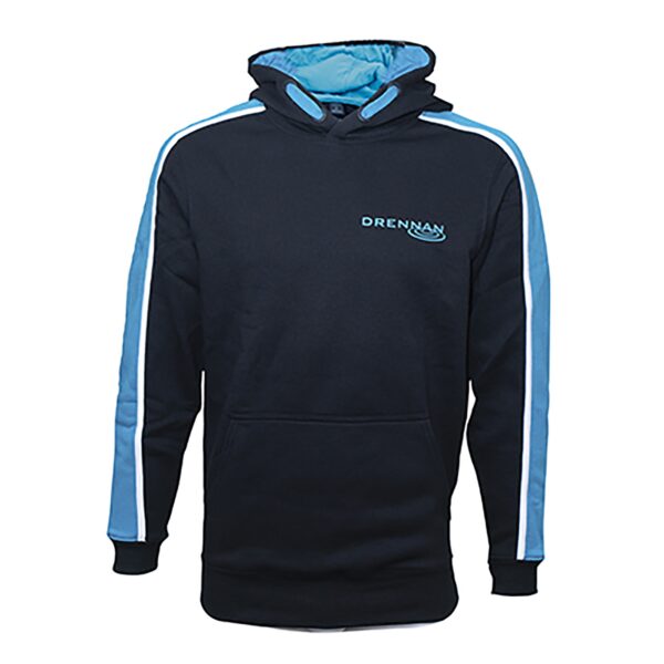Felpa chiusa Heavy Hoody Black/Aqua DRENNAN