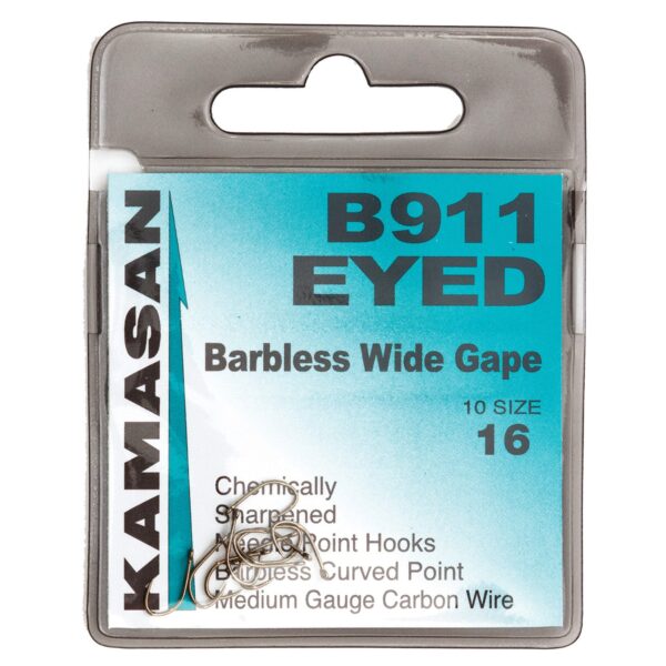 Ami KAMASAN B911 Eyed (con occhiello) Barbless