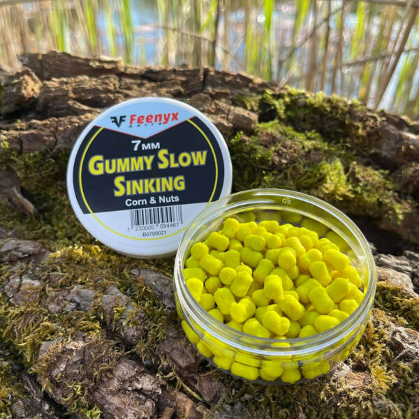 Gummy Slow Sinking Corn & Nuts 7mm FEENYX BAIT