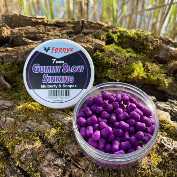 Gummy Slow Sinking Mulberry & Scopex 7mm FEENYX BAIT