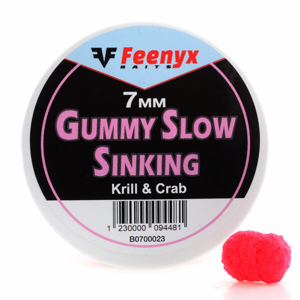 Gummy Slow Sinking Krill & Crab 7mm FEENYX BAIT