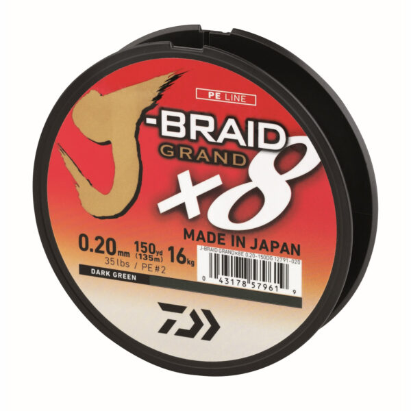 Trecciato DAIWA J-BRAID Grand Grey (135mt)