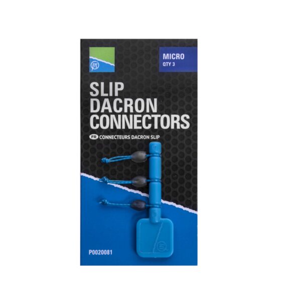Apicale Slip Dacron connector PRESTON (3 pezzi)