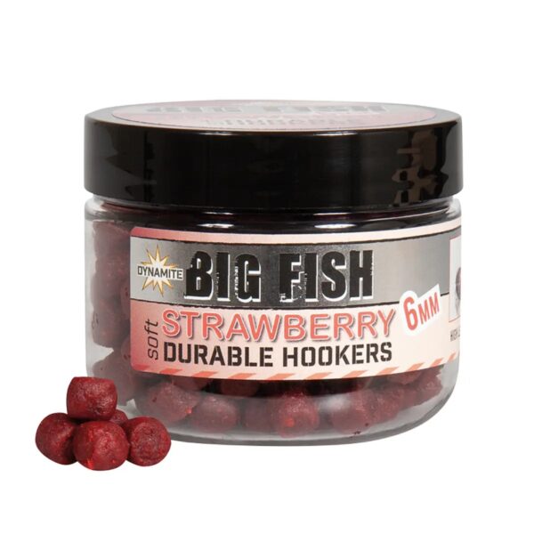 Pellet Innesco morbidi DYNAMITE DURABLE Big Fish Strawberry (6mm)