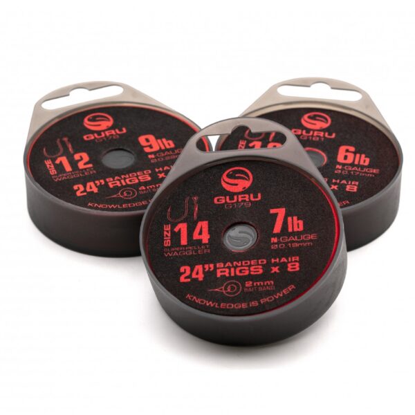 Ami Super Pellet Waggler Hair Rig  con Bait Band GURU 75cm