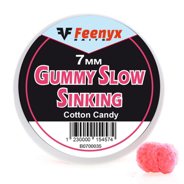 Gummy Slow Sinking Cotton Candy 7mm FEENYX BAITS