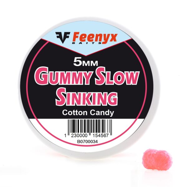 Gummy Slow Sinking Cotton Candy 5mm FEENYX BAITS