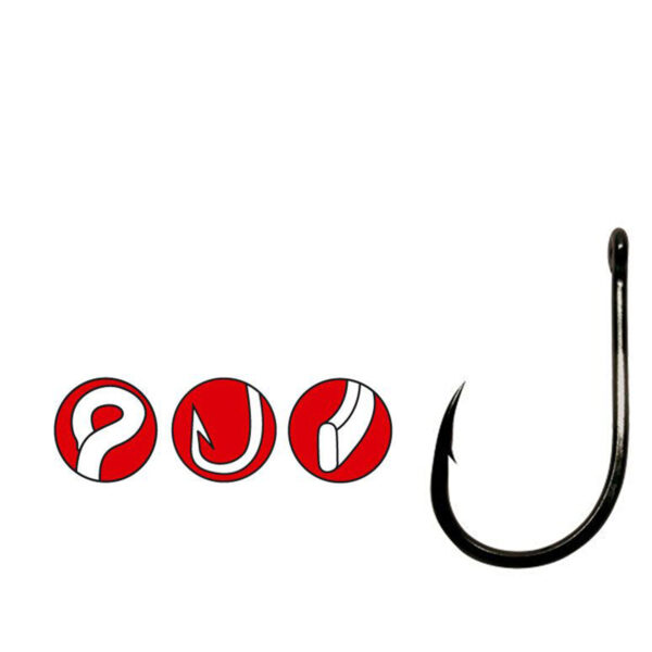 Ami GAMAKATSU Eyed Micro-Barbed POWER Carp - 185092 (10pz) - immagine 2