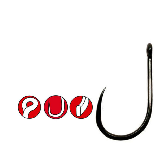 Ami GAMAKATSU Eyed Barbless POWER Carp - 185093 (10pz) - immagine 2