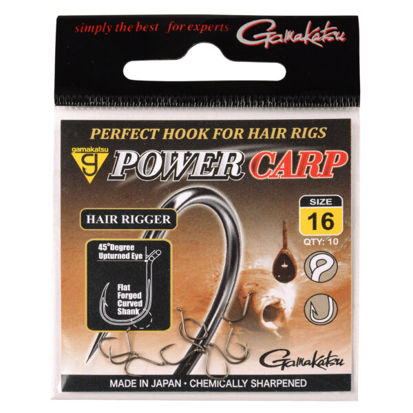 Ami GAMAKATSU Eyed Hair Rigger Micro-Barbed POWER Carp - 185170 (10pz)
