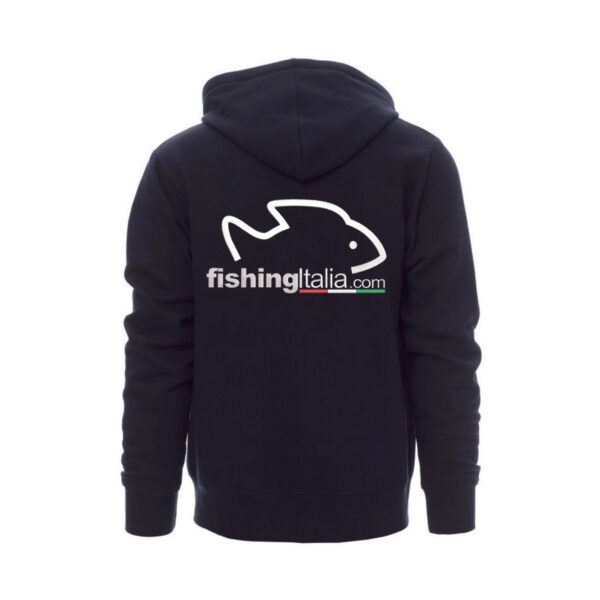Felpa full zip con cappuccio FISHING ITALIA - immagine 2