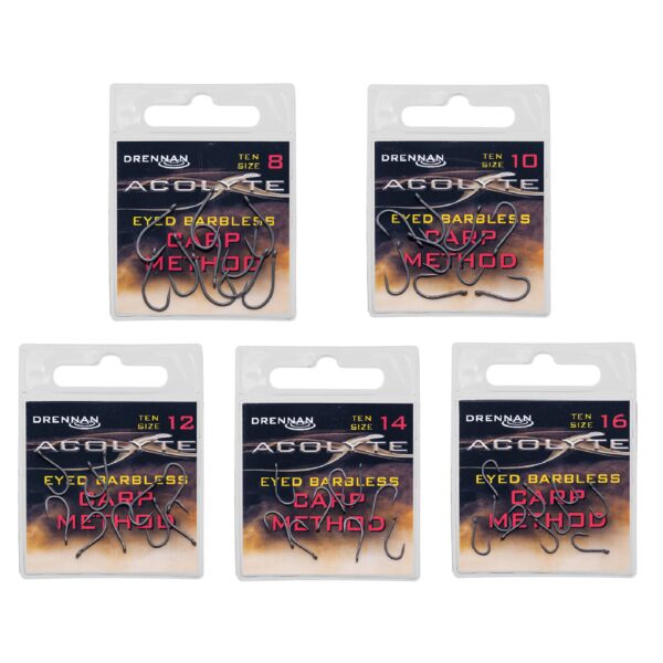 Ami DRENNAN Eyed (occhiello) Barbless ACOLYTE Carp Method - immagine 2