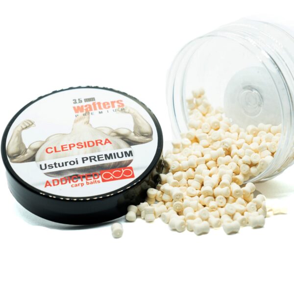 Micro Bandum Wafters Clepsidra ADDICTED CARP BAITS - Usturoi premium (Aglio) - 3,5mm