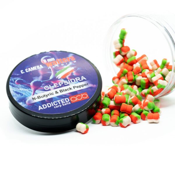 Bandum Wafters Clepsidra ADDICTED CARP BAITS - N butyric & black pepper (Acido Butirrico & Pepe Nero) - 6mm
