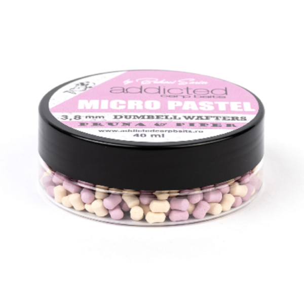 Micro Bandum Wafters Pastel ADDICTED CARP BAITS - Pruna & Piper (Prugna & Pepe) - 3,8mm - immagine 2