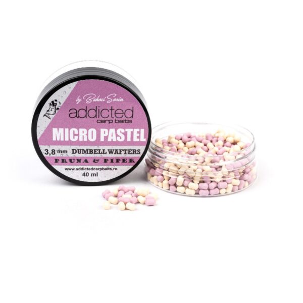 Micro Bandum Wafters Pastel ADDICTED CARP BAITS - Pruna & Piper (Prugna & Pepe) - 3,8mm