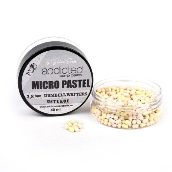 Micro Bandum Wafters Pastel ADDICTED CARP BAITS - Usturoi (Aglio) - 3,8mm