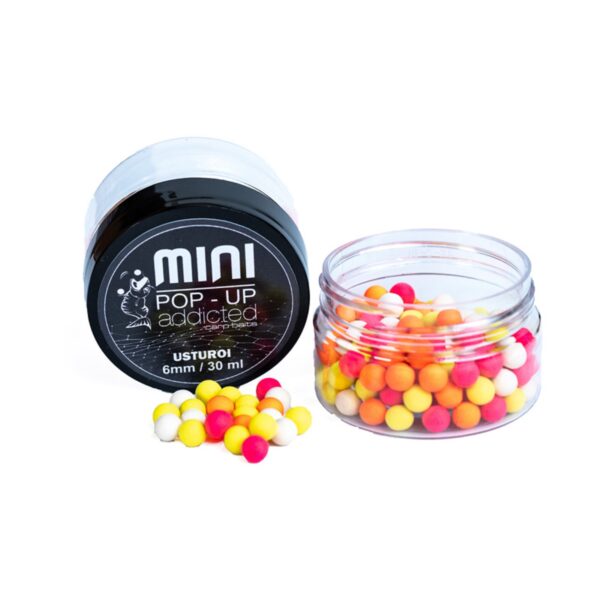 Mini Boilies Pop-up ADDICTED CARP BAITS - Usturoi (Aglio) 6mm