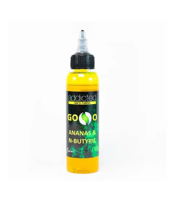Attrattore liquido ADDICTED CARP BAITS - GOOO - Ananas & N-Butyric (Ananas & Acido Butirrico)