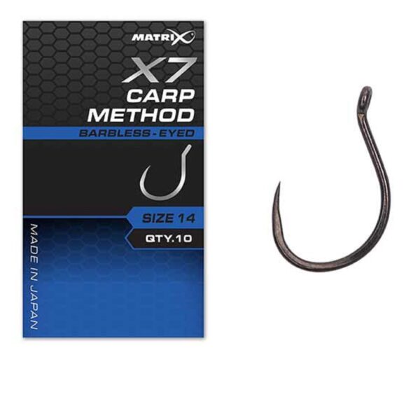 Ami MATRIX  X7-Carp Method Barbless Eyed (occhiello)