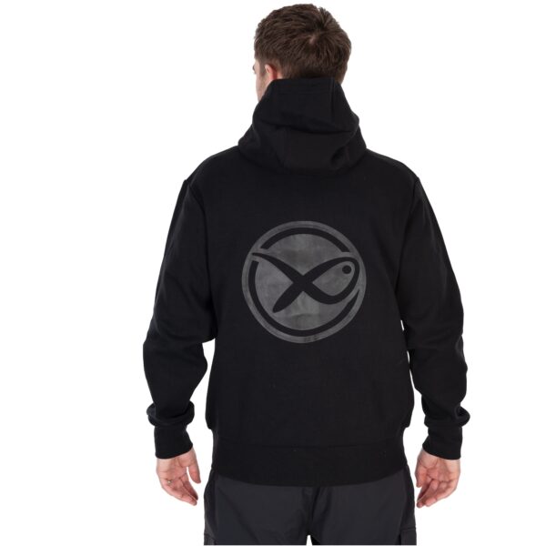 Felpa con Cappuccio Full Zip Black Stealth Hoody MATRIX - immagine 2