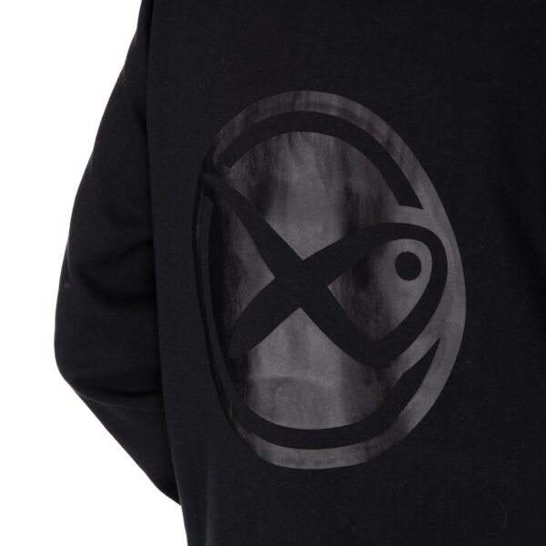 Felpa con Cappuccio Full Zip Black Stealth Hoody MATRIX - immagine 3