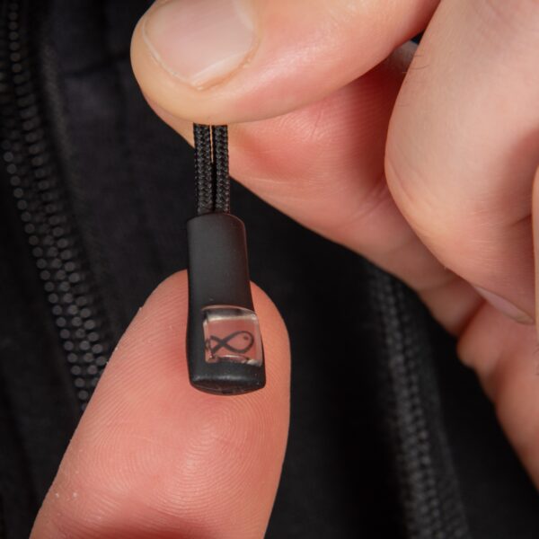 Felpa con Cappuccio Full Zip Black Stealth Hoody MATRIX - immagine 5
