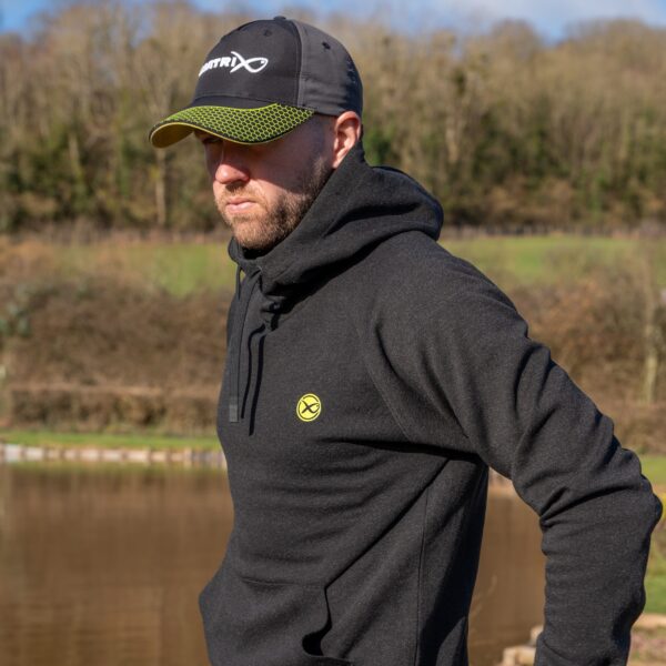 Felpa con cappuccio Black Marl Pullover Hoody MATRIX - immagine 3
