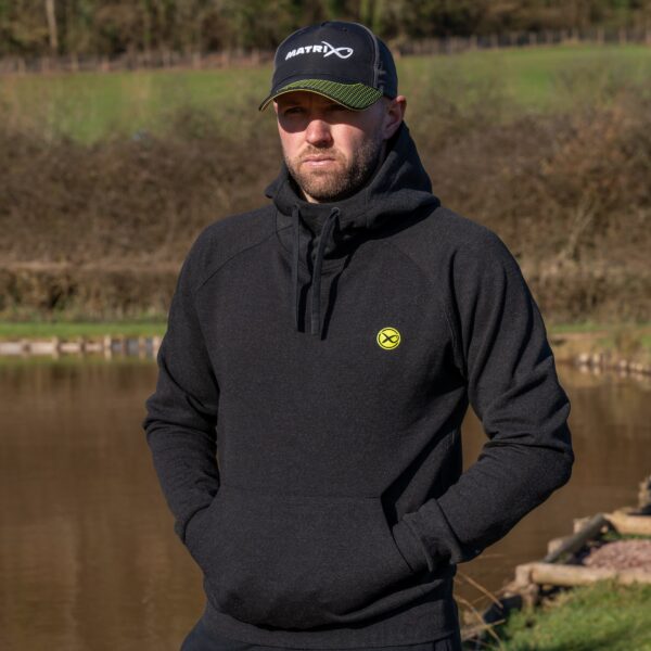 Felpa con cappuccio Black Marl Pullover Hoody MATRIX - immagine 4