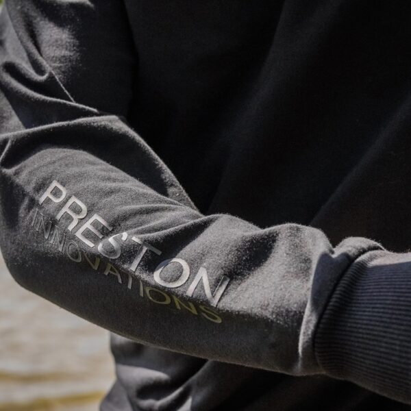 Felpa leggera Black Minimal Sweatshirt PRESTON - immagine 3