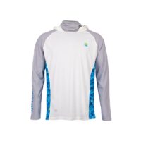 Maglia Performance Hooded Sun Shirt White (anti UV) PRESTON