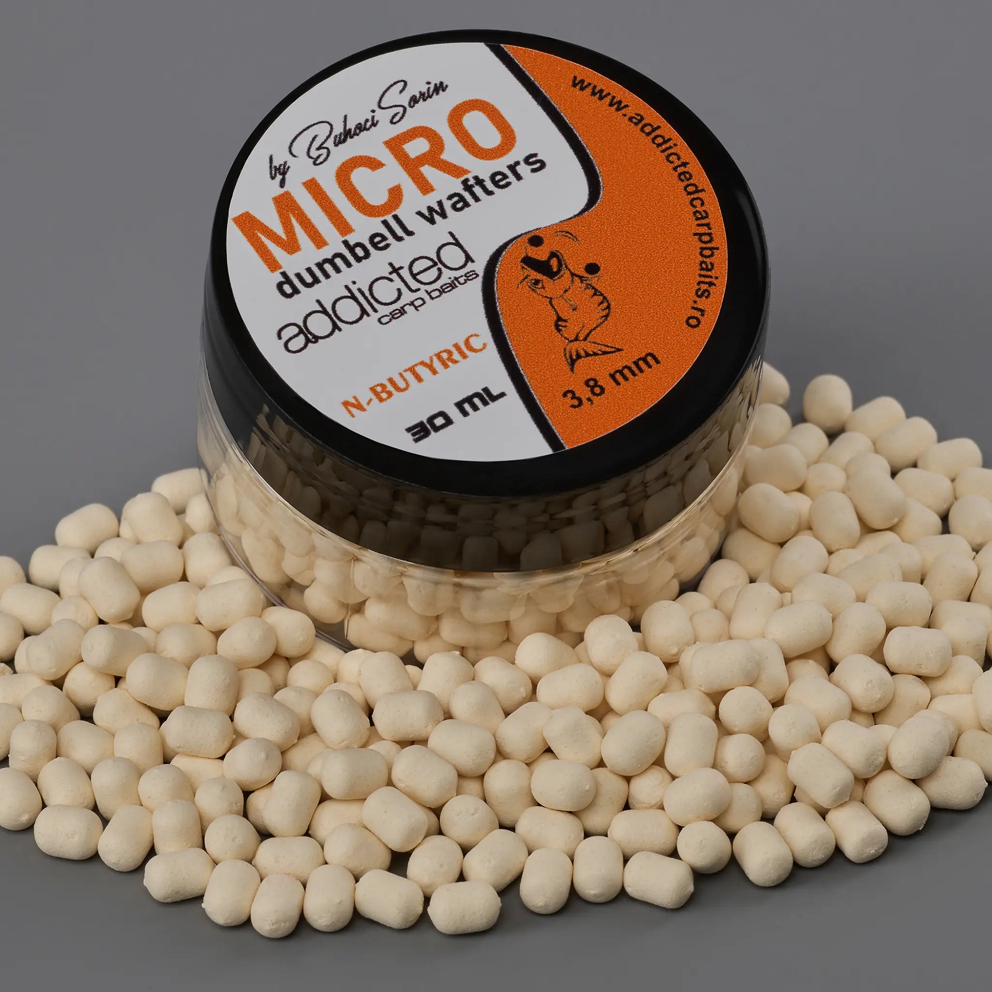 Micro Wafter Bandum ADDICTED CARP BAITS - N-Butyric (Acido butirrico) - 3,8mm
