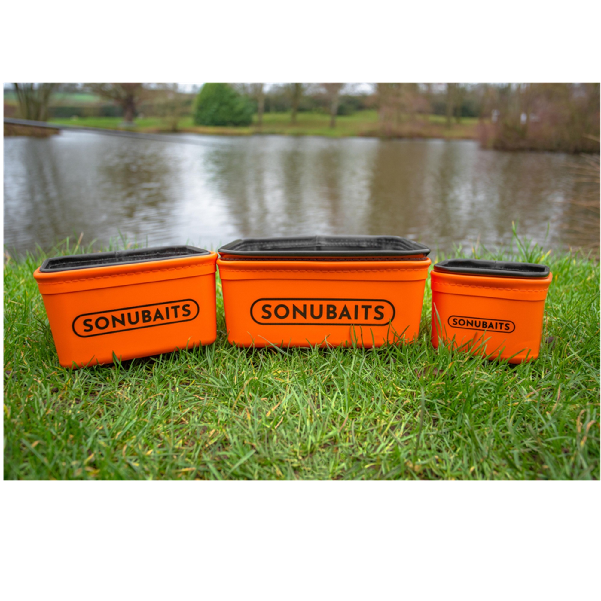 Set contenitore + settaccio Bait Tub & Strainer Set Eva SONUBAITS (Small / 1litro) - immagine 2
