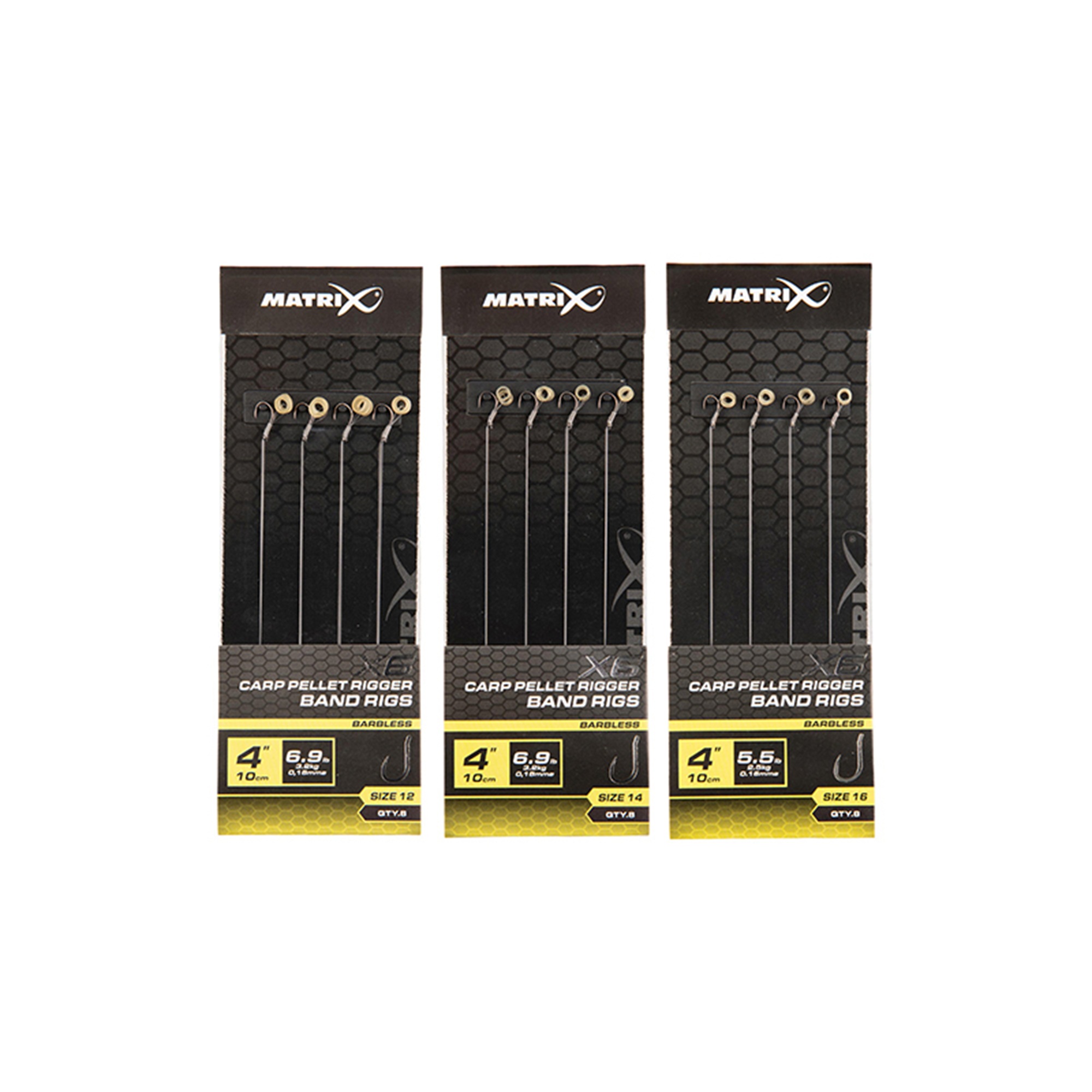 Ami Hair Rig X6 Carp Pellet Rigger Banded (Gommino) MATRIX 10cm